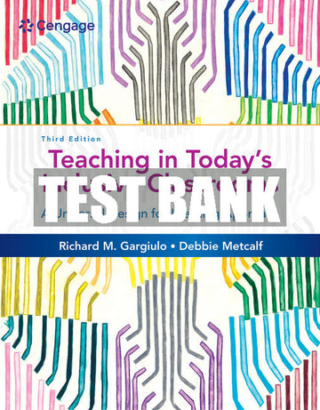 Test Bank Teaching in Today's Inclusive Classrooms: A Universal Design for Learning Approach
