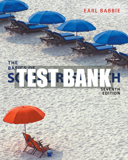 Test Bank The Basics of Social Research