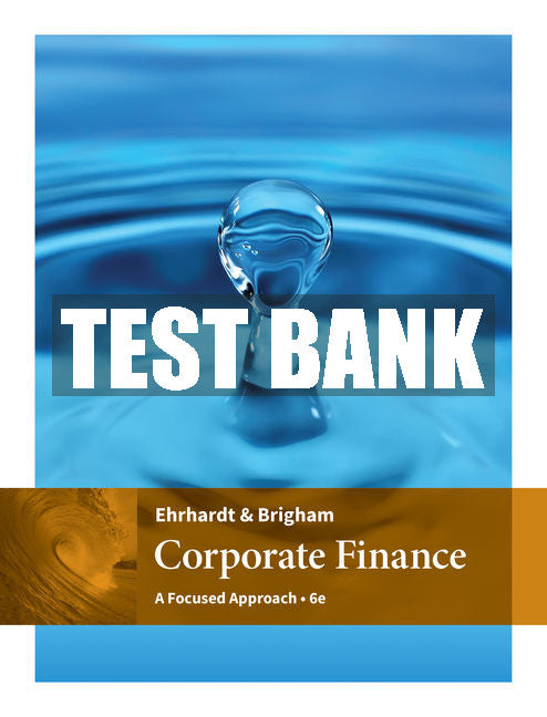 Test Bank Corporate Finance: A Focused Approach