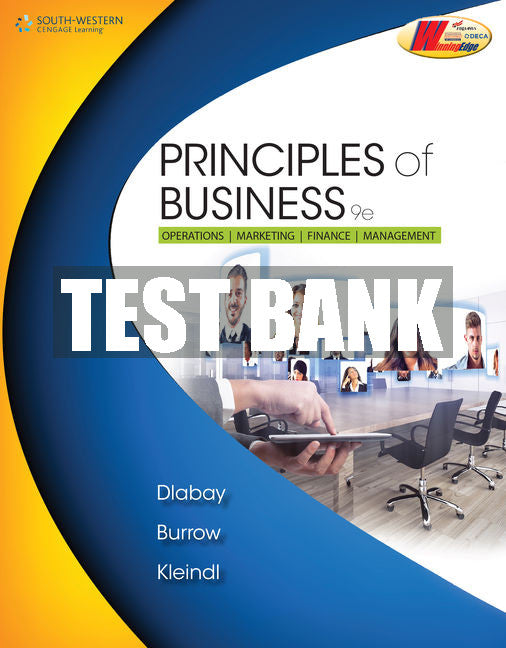 Test Bank Principles of Business