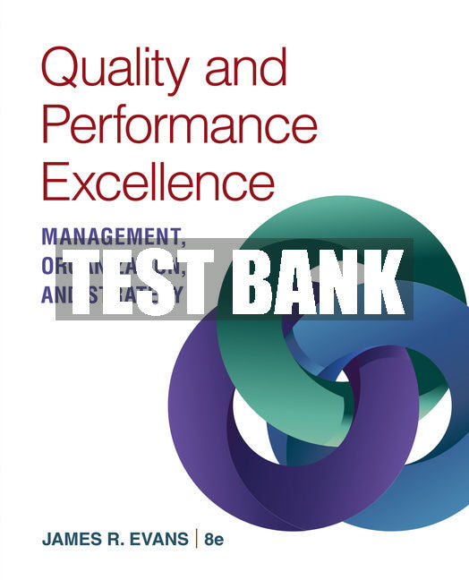 Test Bank Quality & Performance Excellence