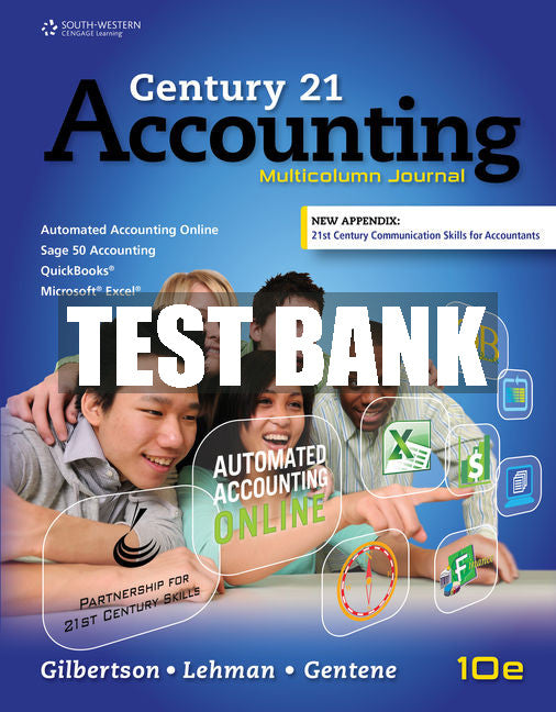 Test Bank Century 21 Accounting: Multicolumn Journal, Copyright Update