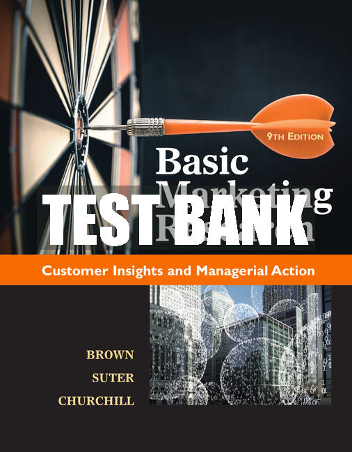 Test Bank Basic Marketing Research