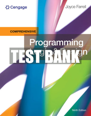 Test Bank Programming Logic & Design, Comprehensive