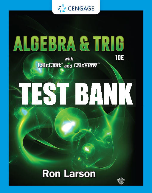Test Bank Algebra & Trigonometry