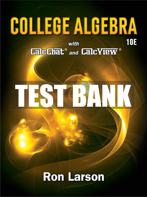 Test Bank College Algebra