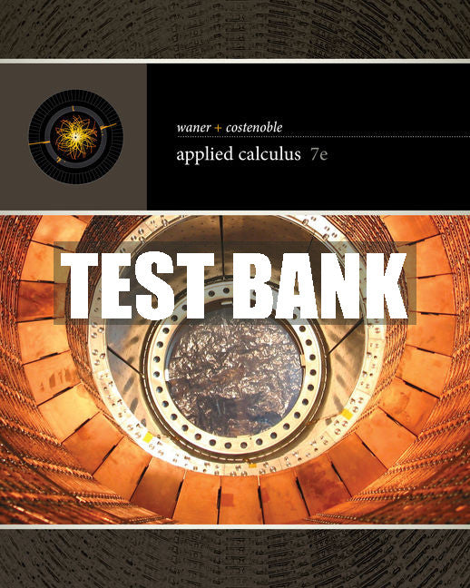 Test Bank Applied Calculus