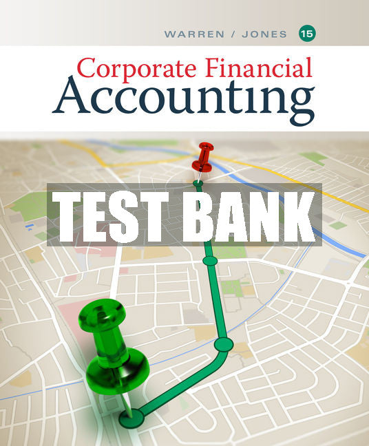 Test Bank Corporate Financial Accounting