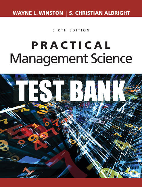 Test Bank Practical Management Science