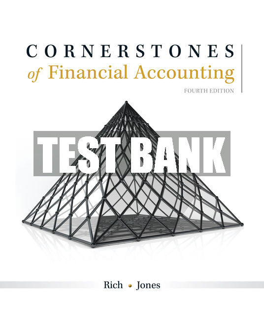 Test Bank Cornerstones of Financial Accounting