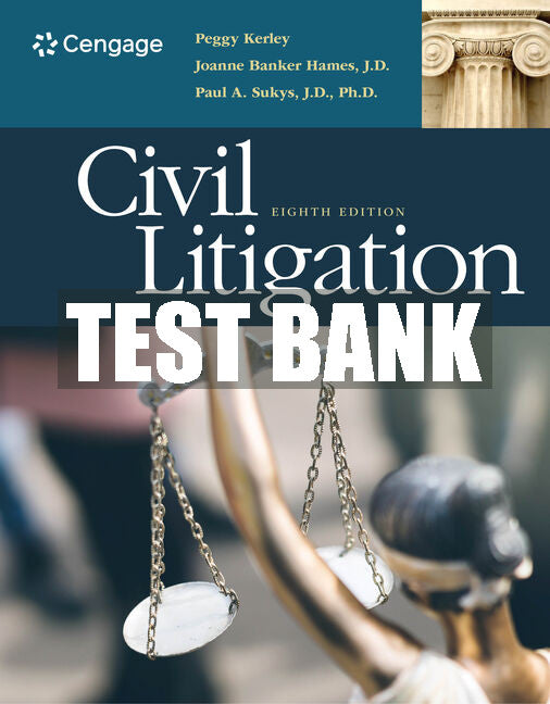 Test Bank Civil Litigation