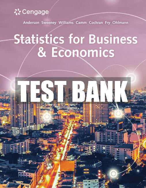 Test Bank Statistics for Business & Economics