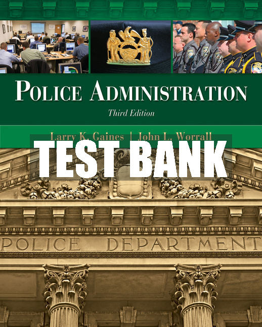 Test Bank Police Administration