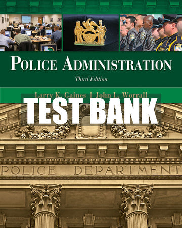 Test Bank Police Administration