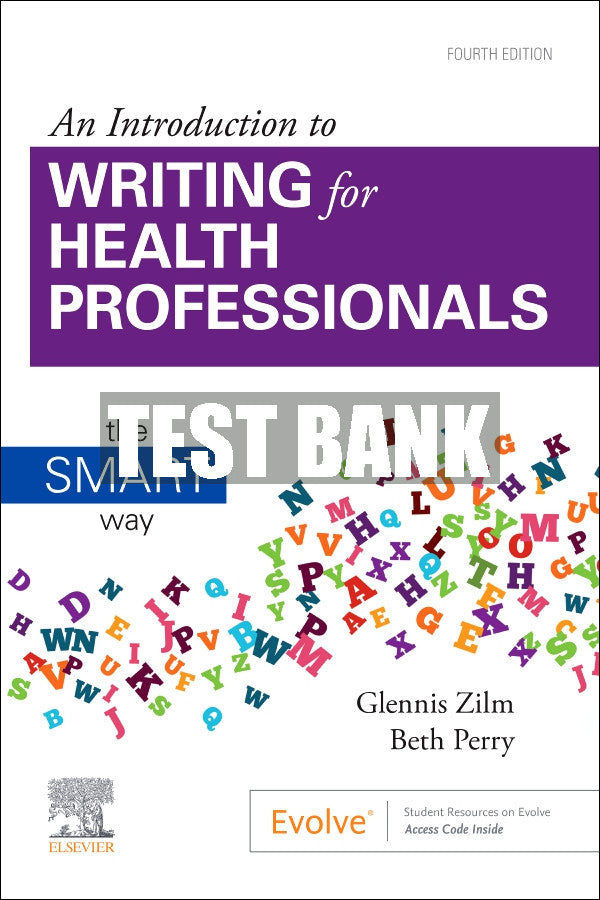 Test Bank An Introduction to Writing for Health Professionals, 4th - 2020