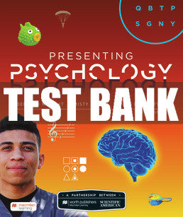 Test Bank Scientific American: Presenting Psychology - Third Edition ©2022