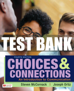 Test Bank Choices & Connections - Fourth Edition ©2023