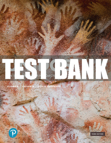 Test Bank Unidos Classroom Manual: An Interactive Approach 3rd Edition