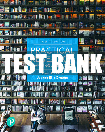 Test Bank Practical Research: Planning and Design 12th Edition