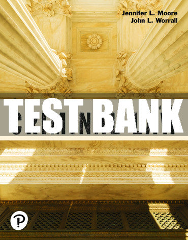 Test Bank Criminal Law (Justice Series) 3rd Edition