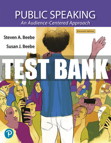Test Bank Public Speaking: An Audience-Centered Approach 11th Edition