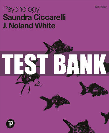 Test Bank Psychology 6th Edition