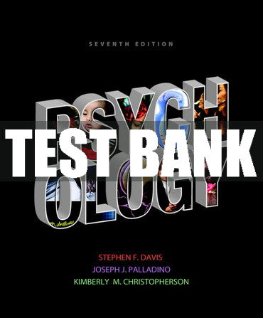Test Bank Psychology 7th Edition