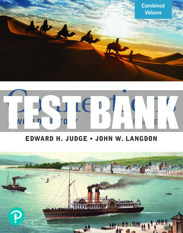 Test Bank Connections: A World History, Combined Volume 4th Edition