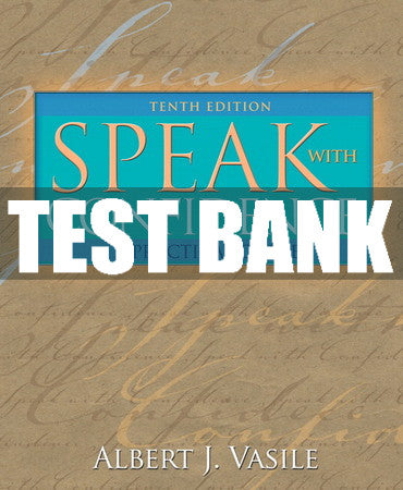 Test Bank Speak with Confidence: A Practical Guide 10th Edition