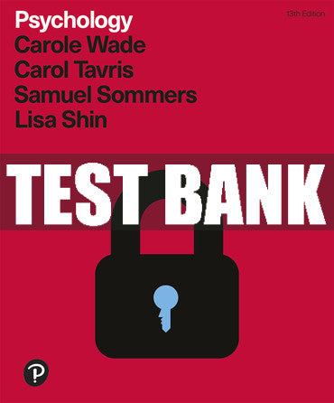 Test Bank Psychology 13th Edition