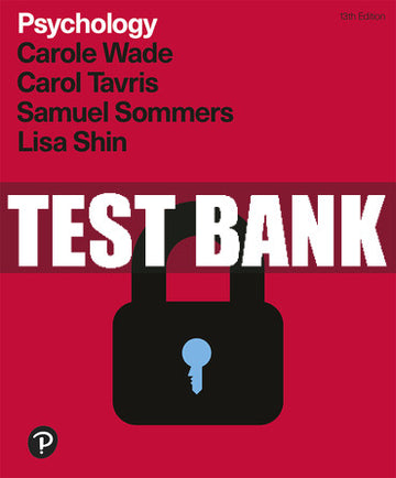 Test Bank Psychology 13th Edition