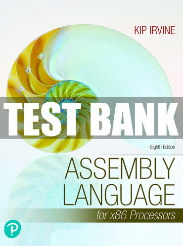 Test Bank Assembly Language for x86 Processors 8th Edition