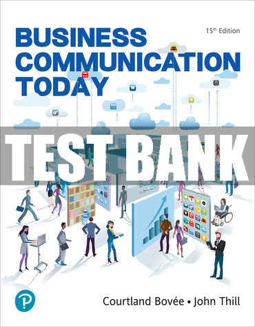 Test Bank Business Communication Today 15th Edition