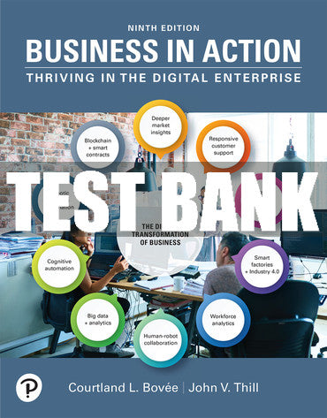 Test Bank Business in Action 9th Edition