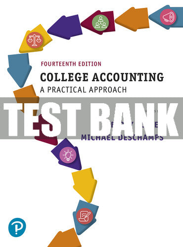 Test Bank College Accounting: A Practical Approach 14th Edition