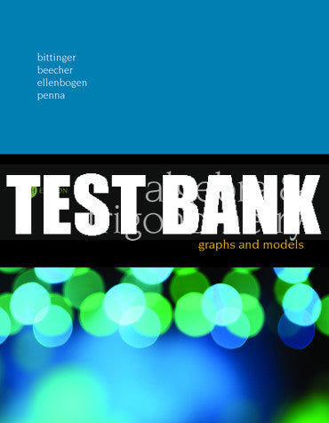 Test Bank Algebra and Trigonometry: Graphs and Models 6th Edition