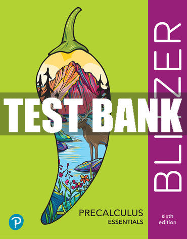 Test Bank Precalculus Essentials 6th Edition