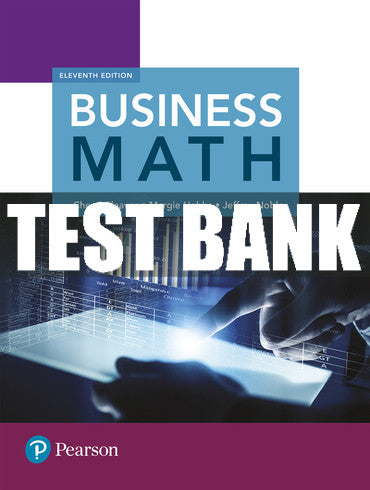 Test Bank Business Math 11th Edition