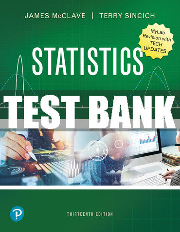 Test Bank Statistics, Updated Edition 13th Edition