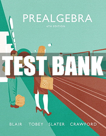 Test Bank Prealgebra 6th Edition