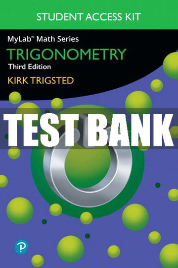 Test Bank Trigonometry 3rd Edition