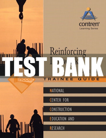Test Bank Reinforcing Ironwork, Level 1 1st Edition