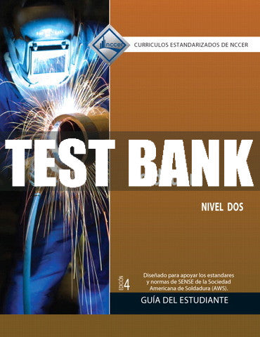 Test Bank Welding, Level 2 (in Spanish) 4th Edition