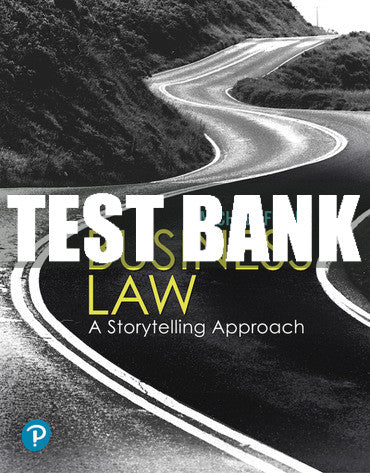 Test Bank Business Law: A Storytelling Approach 1st Edition