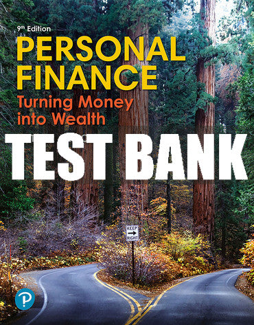 Test Bank Personal Finance 9th Edition