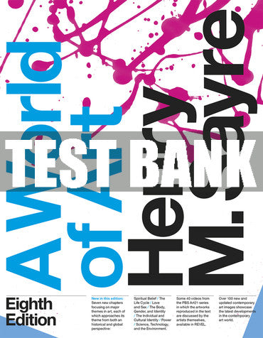 Test Bank World of Art, A 8th Edition