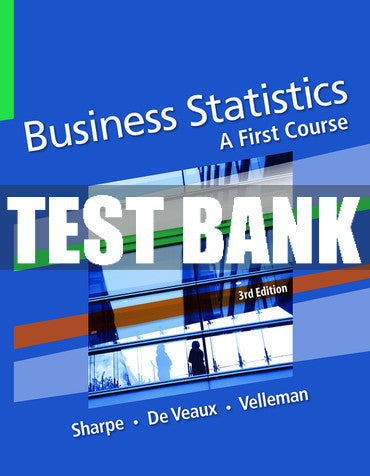 Test Bank Business Statistics: A First Course 3rd Edition