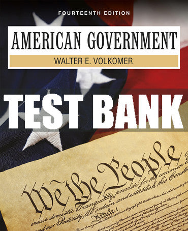 Test Bank American Government 14th Edition