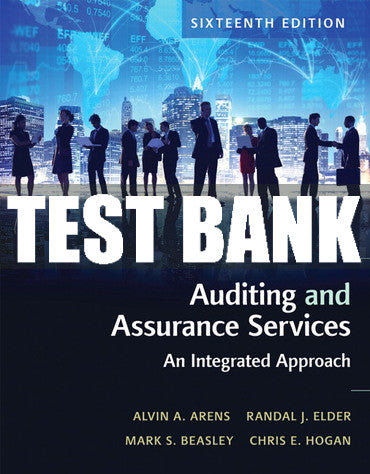 Test Bank Auditing and Assurance Services 16th Edition