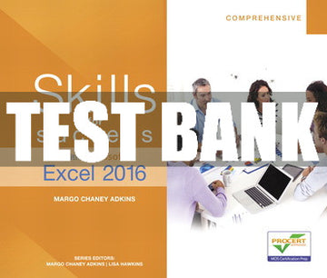 Test Bank Skills for Success with Microsoft Excel 2016 Comprehensive 1st Edition